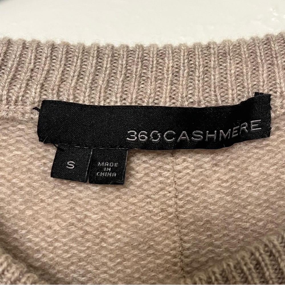 360 cashmere sweater tan size small - Picture 2 of 5